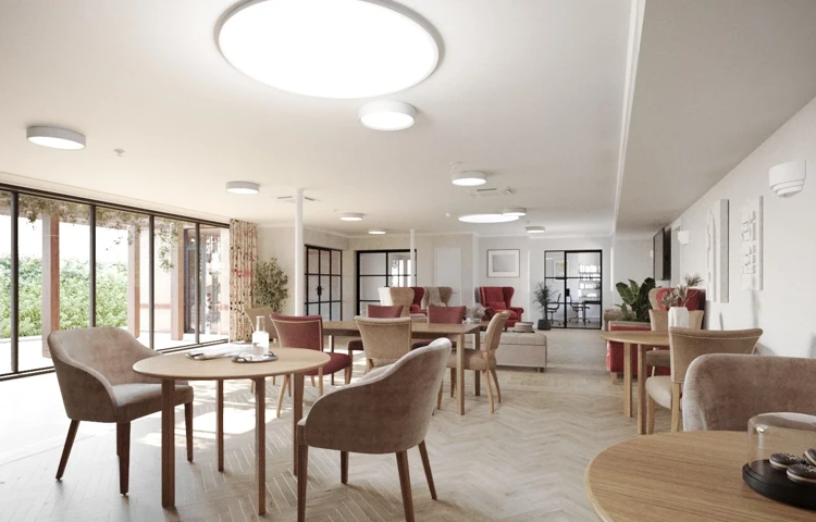 Dining Room Artistic Rendering at Clandon House, Dorchester DT1 1PW