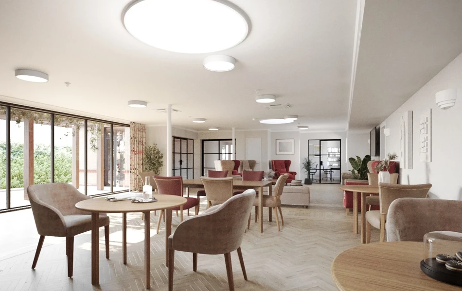 Dining Room Artistic Rendering at Clandon House, Dorchester DT1 1PW