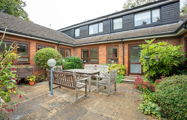 Patio area at the rear of Annett House, Berkhamsted HP4 2RH