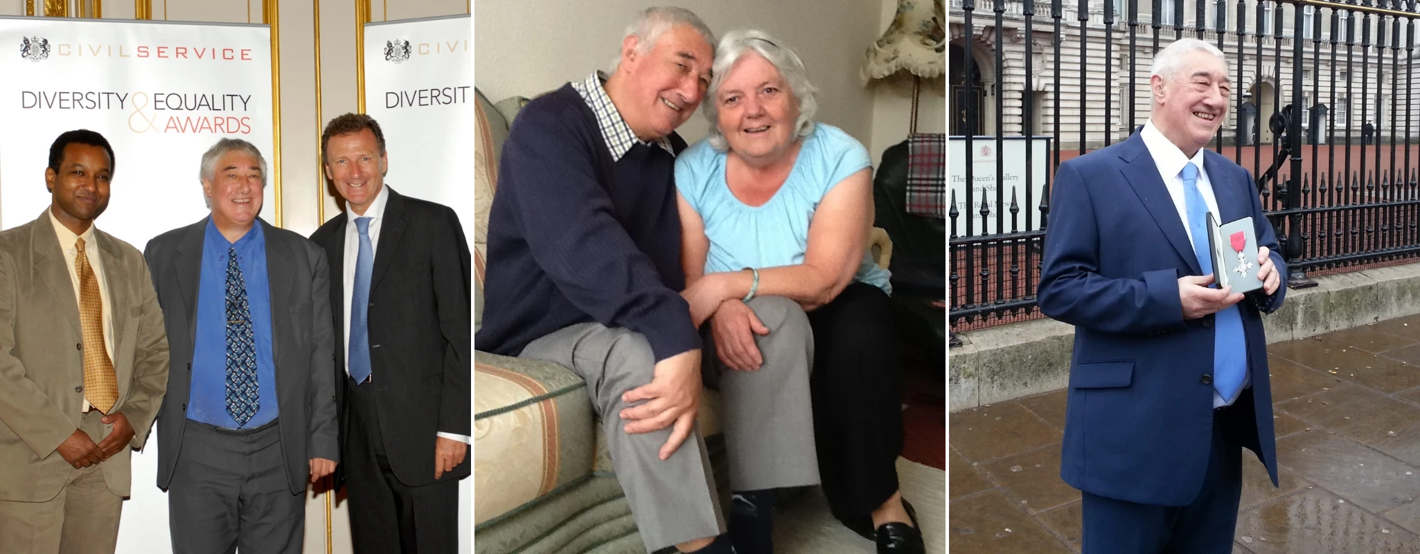 Collage of photos of John Flanner