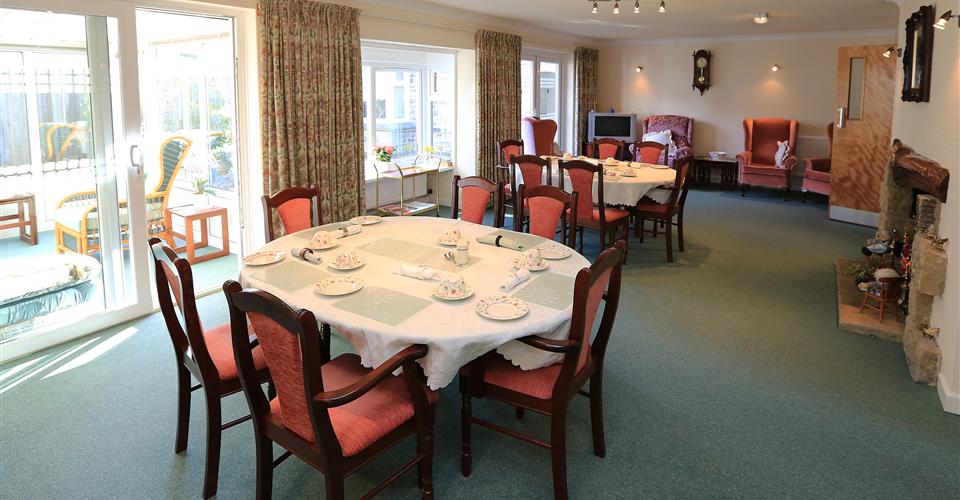 The dining room at  Abbeyfield House, Barnoldswick BB18 5JX