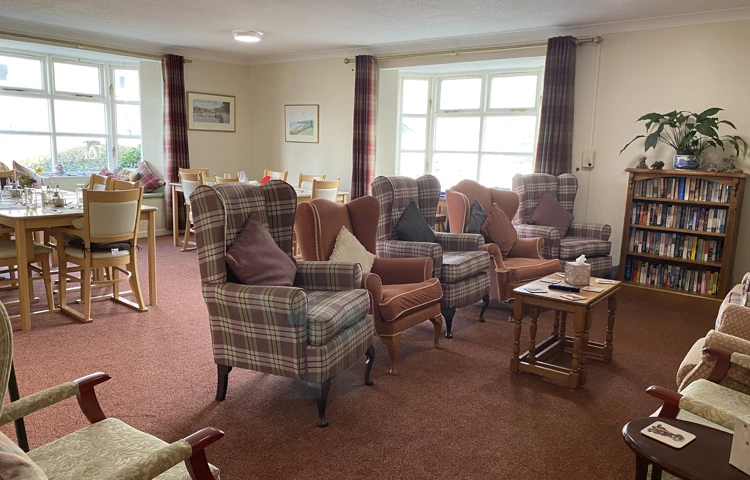 new-carpet-and-chairs-at-Abbeyfield House, Kingsbridge TQ7 1RL