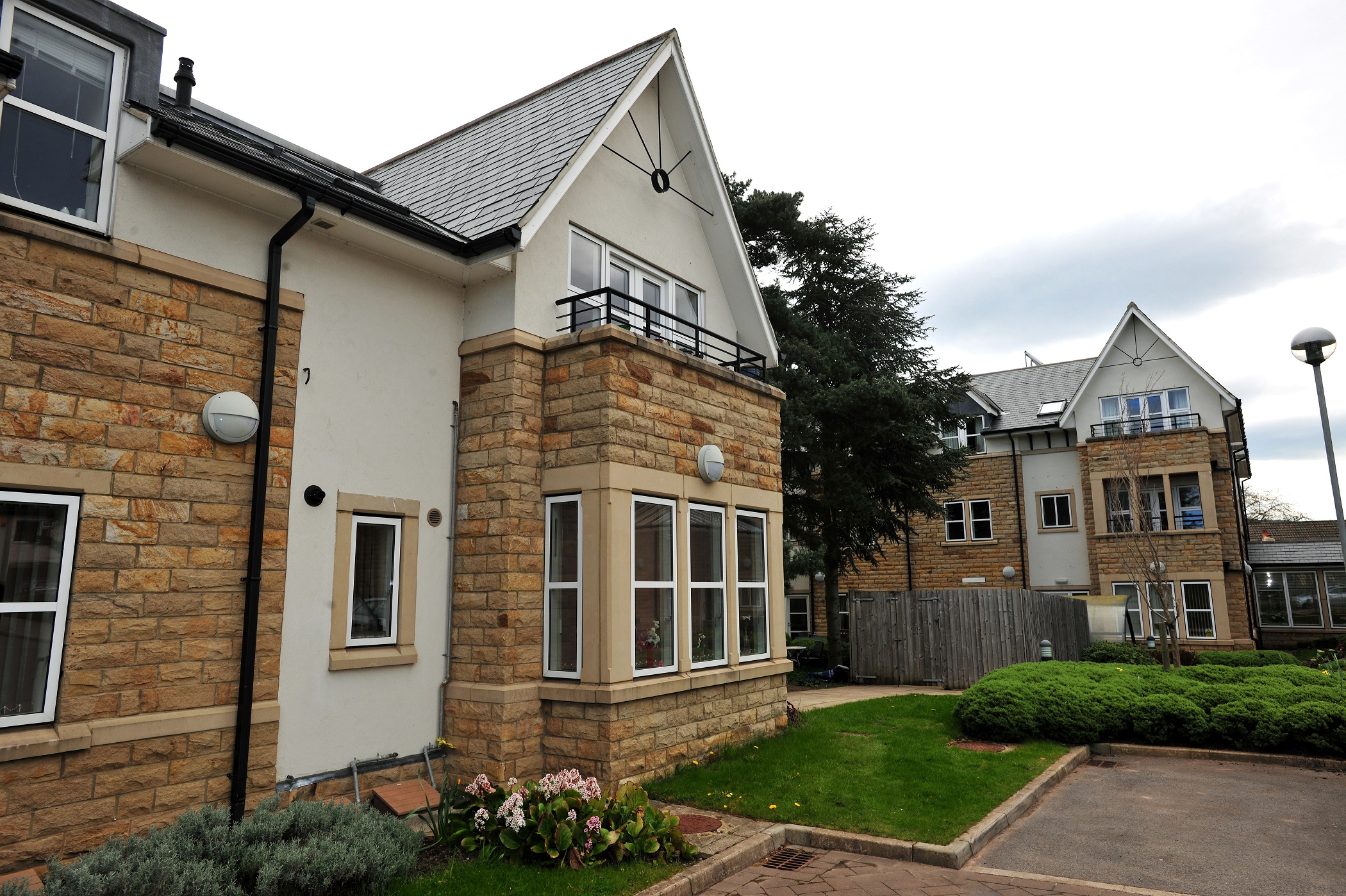 A view of a rooms with balcony and garden area at Abbeyfield The Beeches , Ilkley