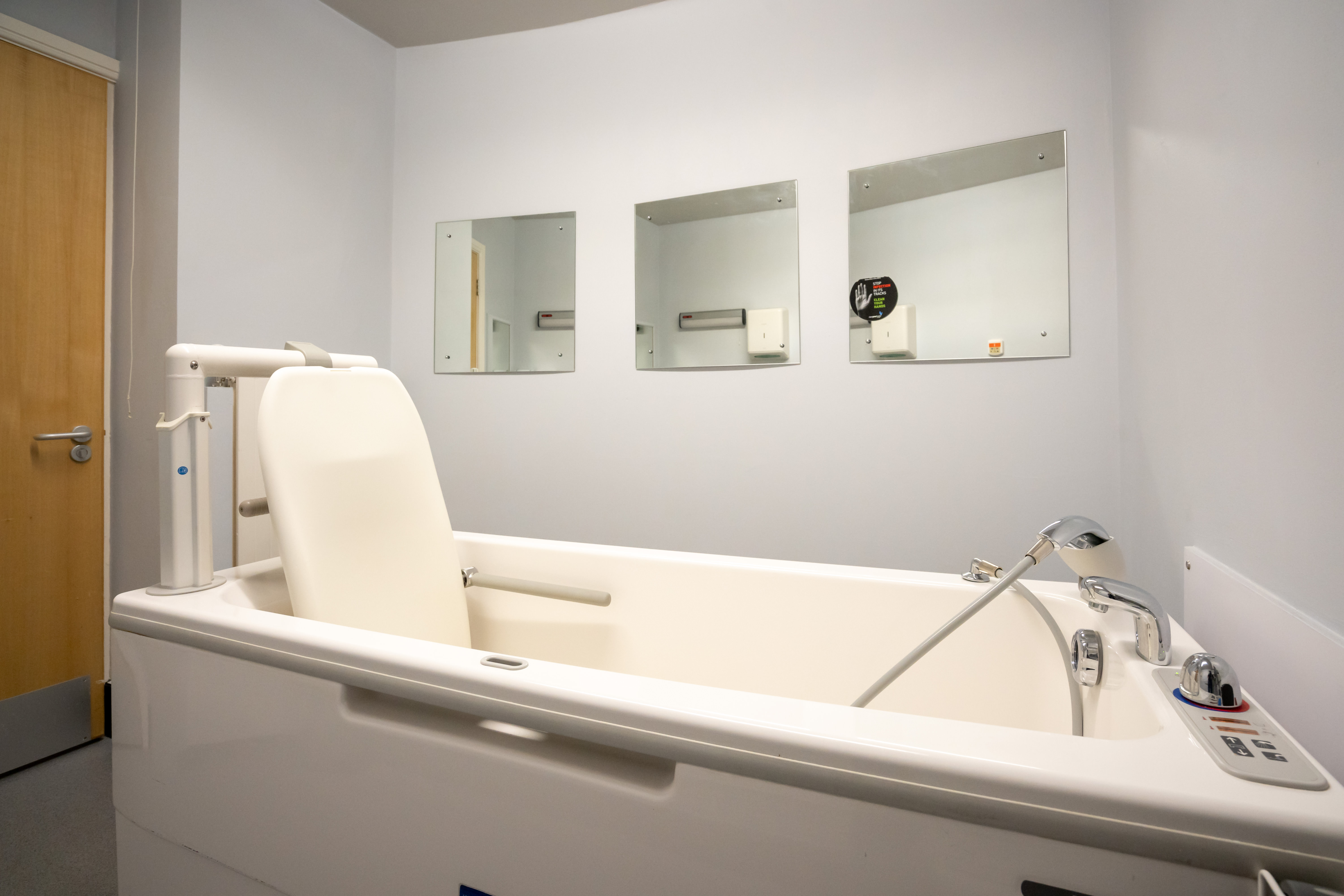 Assisted bathroom at Abbeyfield House Bramhall