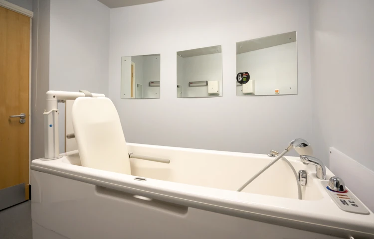 Assisted bathroom at Abbeyfield House Bramhall