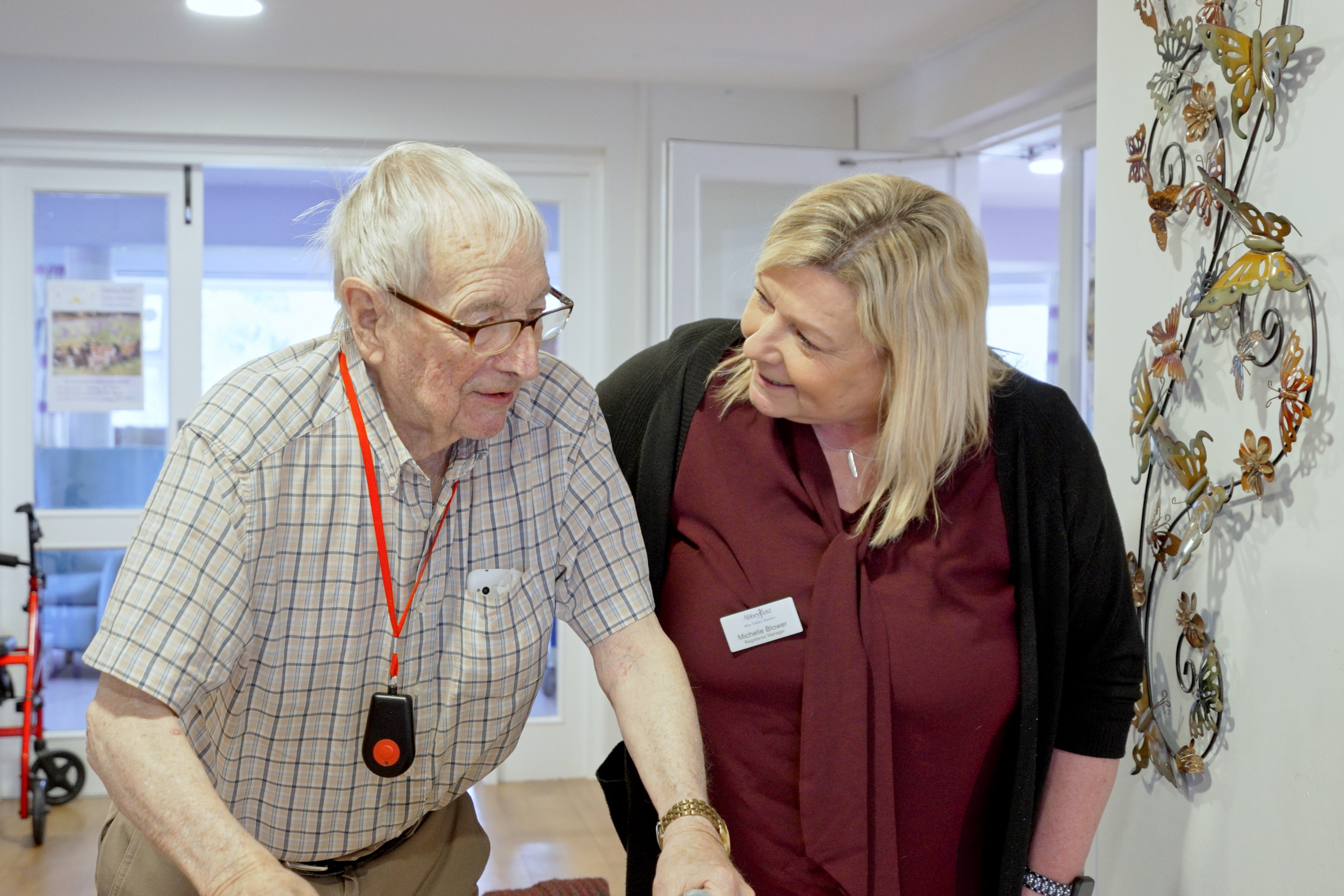 Staff Member Supporting Resident on Wey Valley House, GU9 7UQ