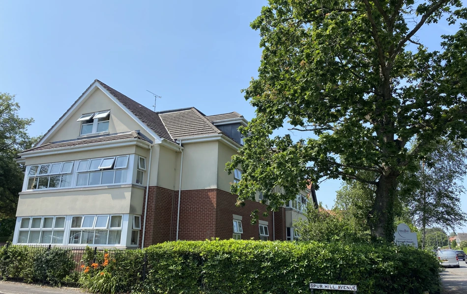 The front of Pennant House on a sunny day