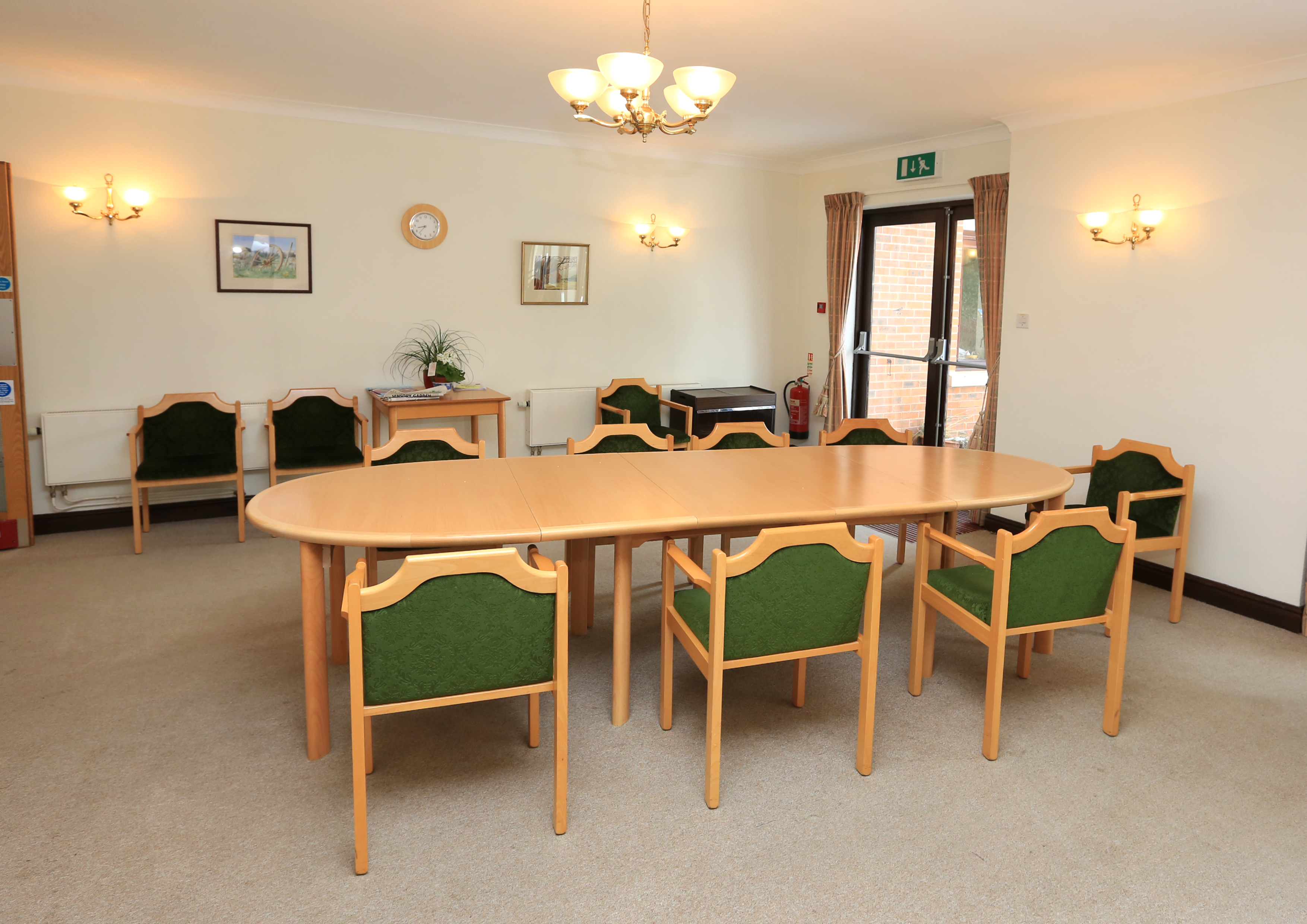 Dining room of Abbeyfield House, Bishops Castle SY9 5PA