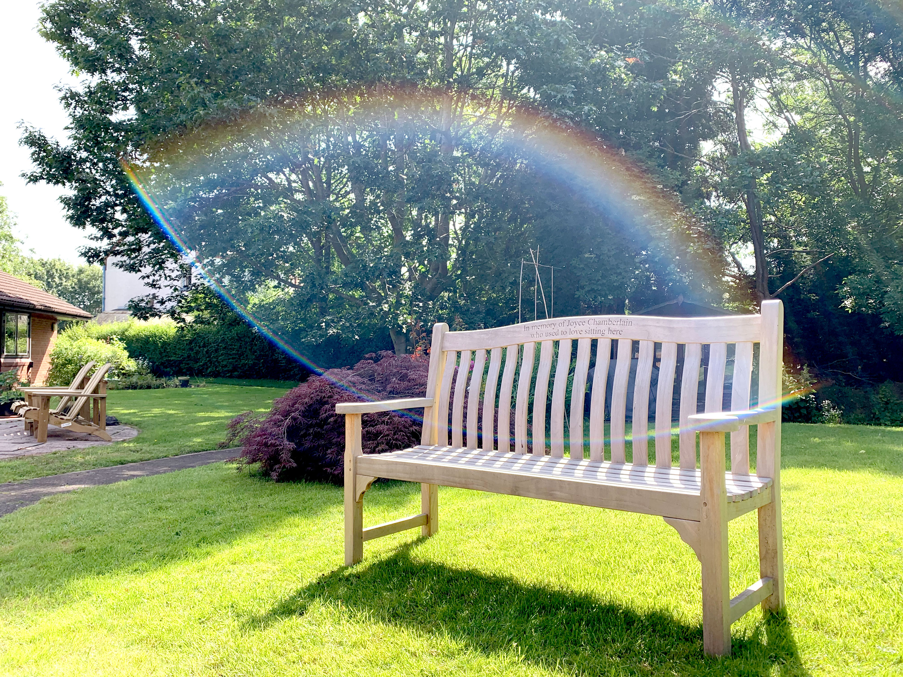 Rainbows in the garden