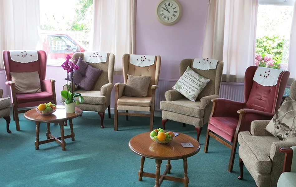 Residents lounge with lots of chairs to enjoy meeting people.