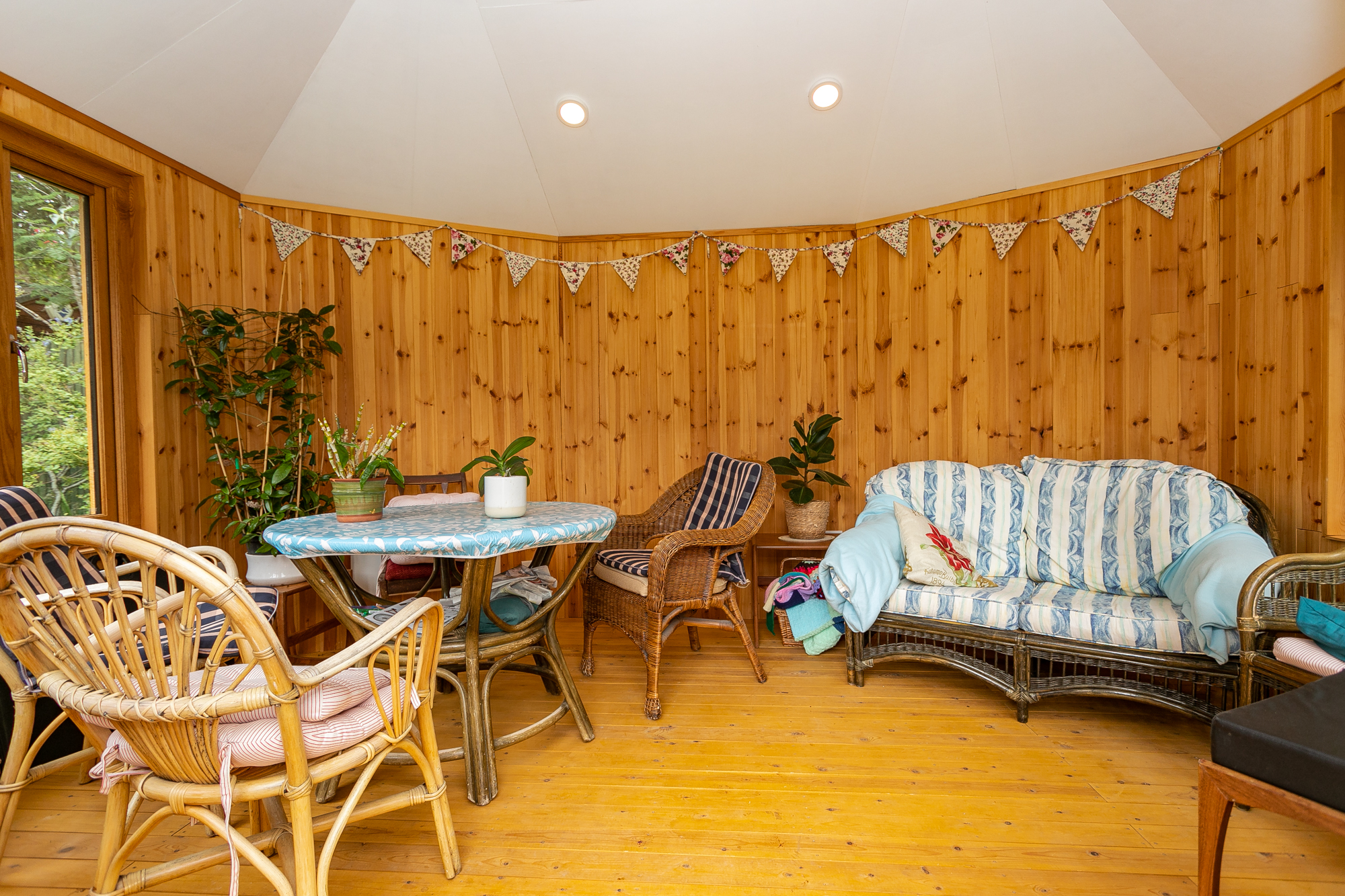 Inside the summer house at Abbeyfield House, Reigate RH2 9DZ