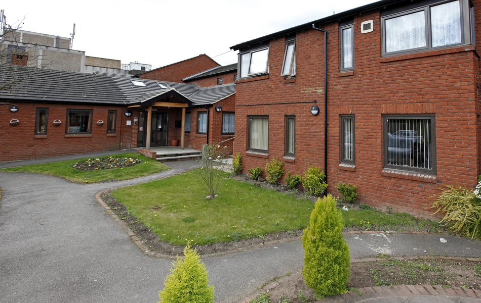 Garden at the front of Abbeyfield House, Hayes UB4 0SW
