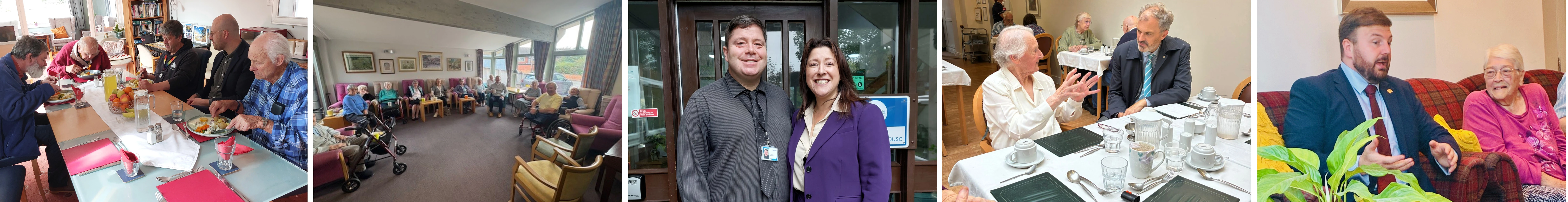 Collage of Visits to ALS homes by MPs for Starts at Home