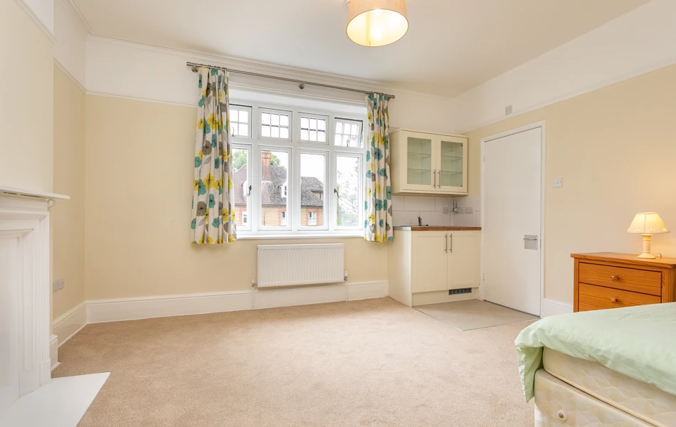 Vacant bedroom at Abbeyfield House, Reigate RH2 9DZ