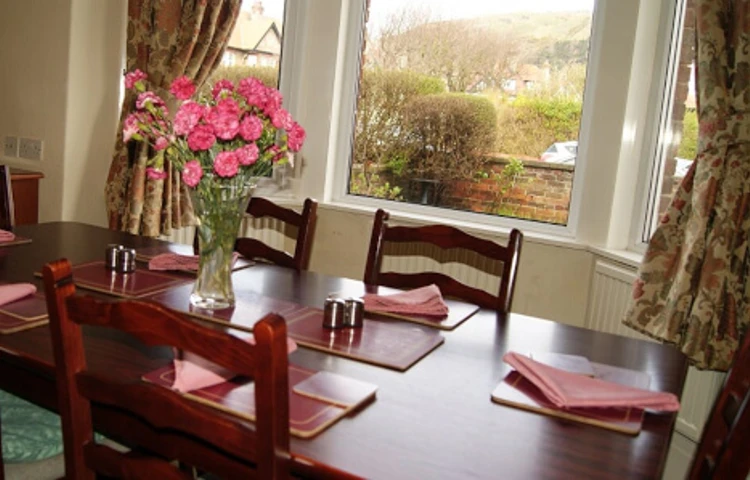 dining-room-at Abbeyfield House, Llandudno, LL30 2YP