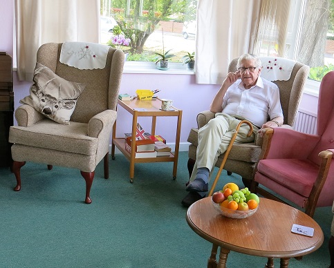 Resident can enjoy reading in the lounge at Harding House