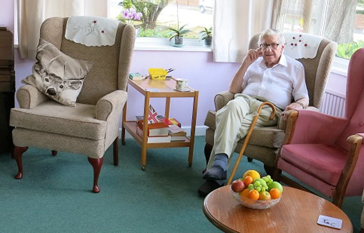 Resident can enjoy reading in the lounge at Harding House