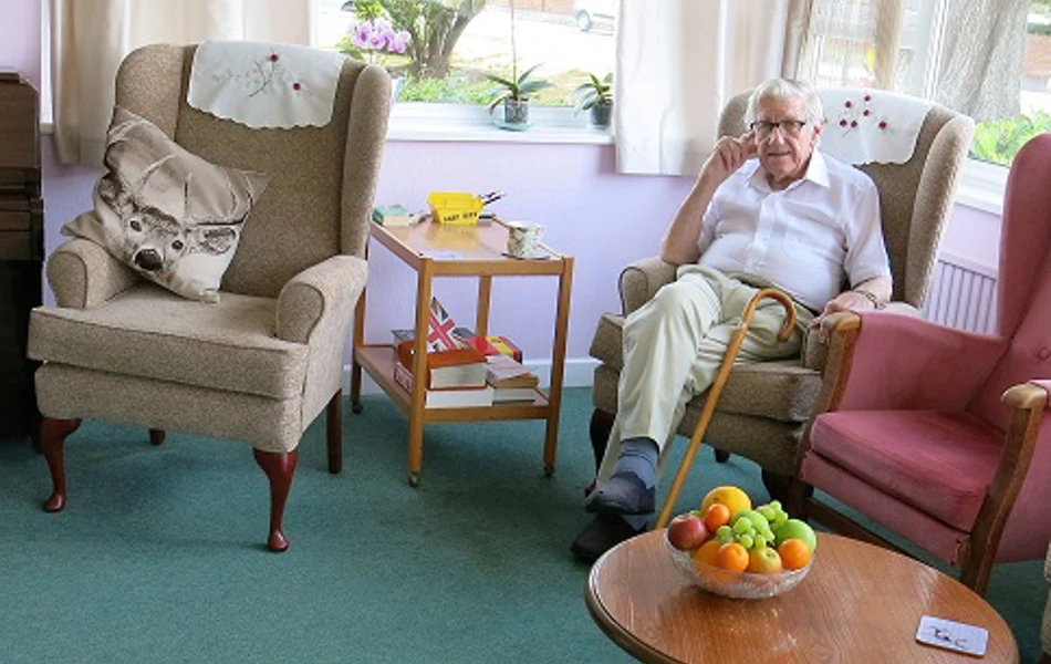 Resident can enjoy reading in the lounge at Harding House
