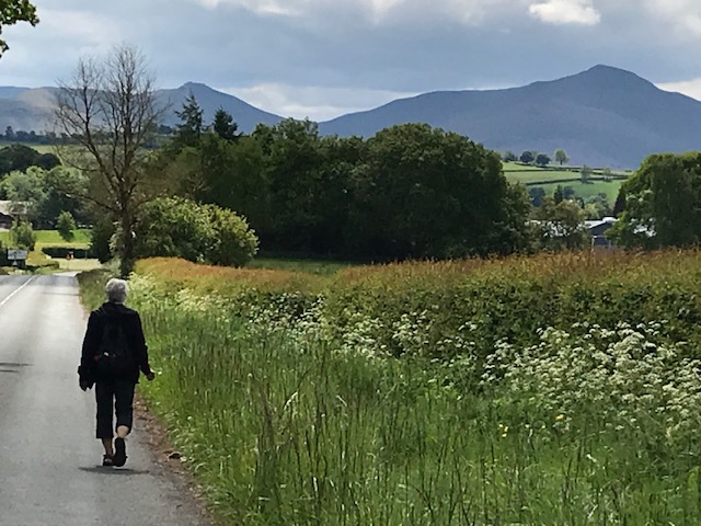 Walking near Abbeyfield House, Brecon LD3 7RT