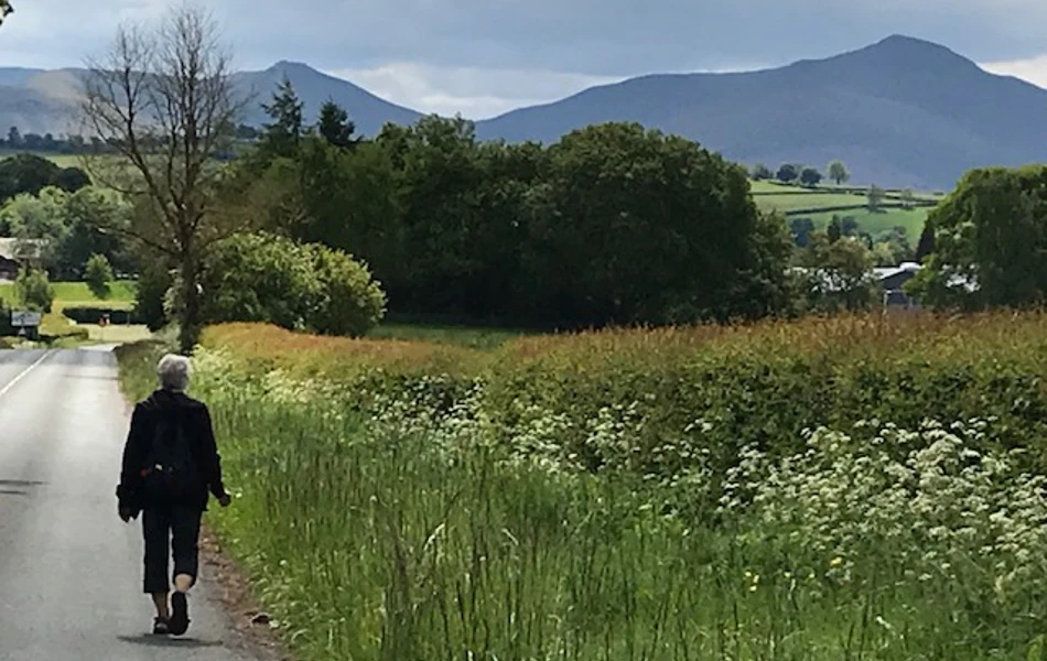 Walking near Abbeyfield House, Brecon LD3 7RT