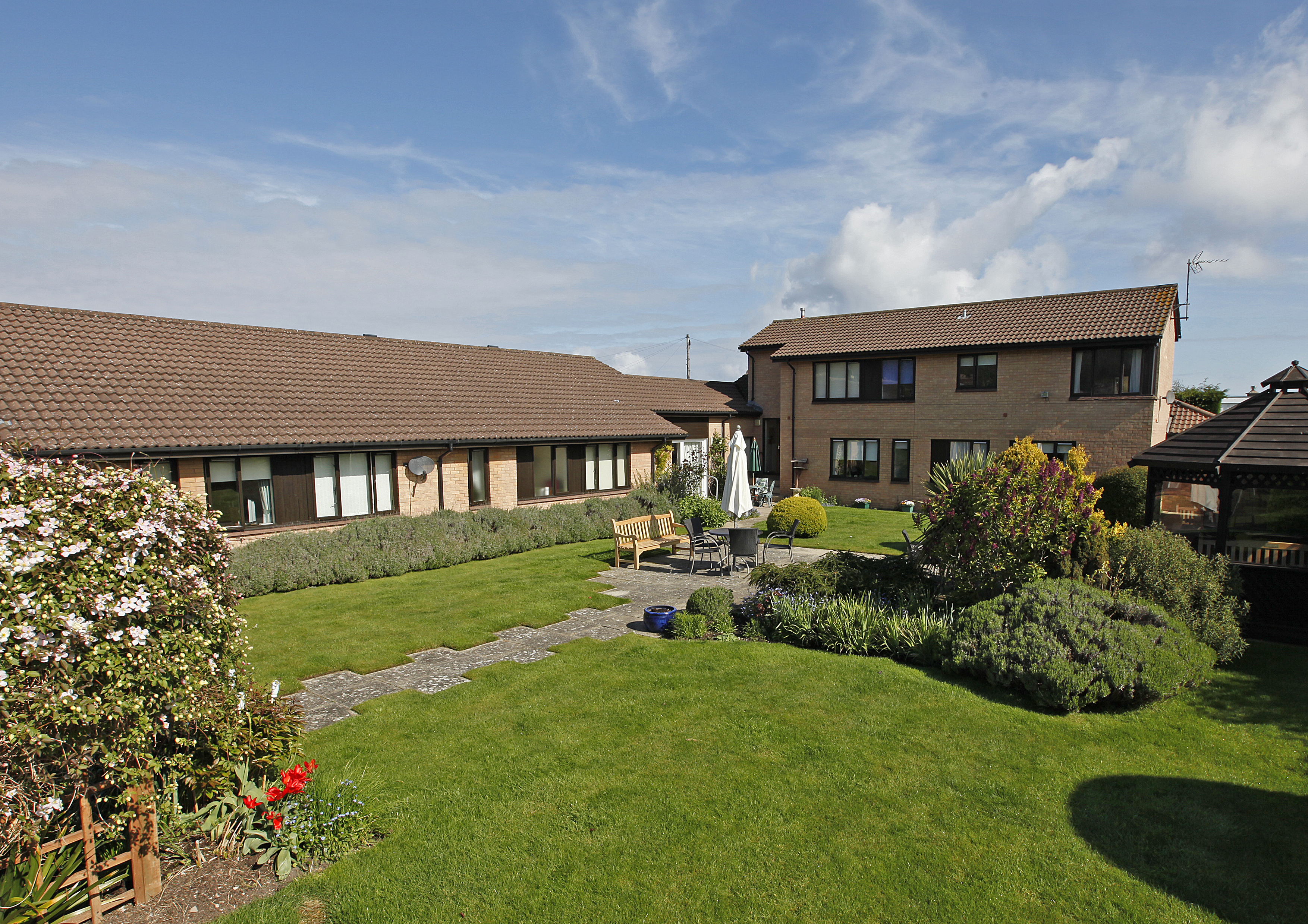Garden at Abbeyfield House, Abergele LL22 7EW