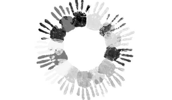 Wreath Made Out Of Handprints