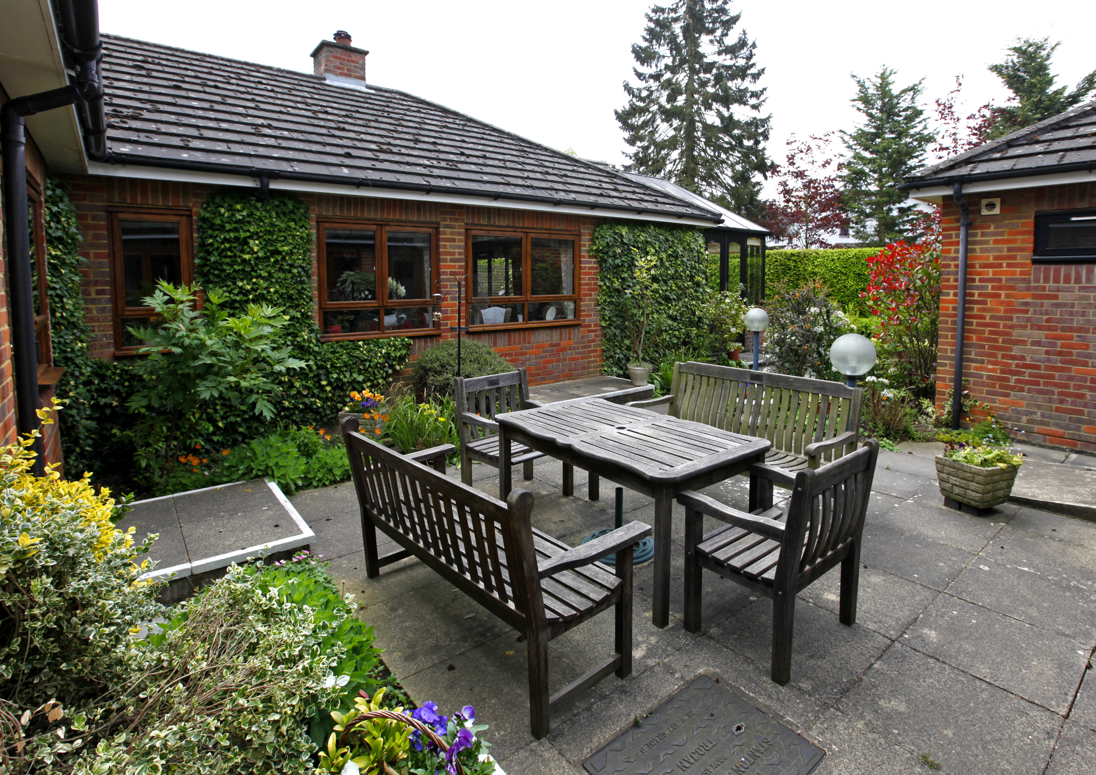 Patio area at Annett House, Berkhamsted HP4 2RH