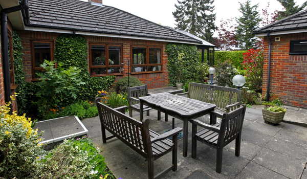 Patio area at Annett House, Berkhamsted HP4 2RH