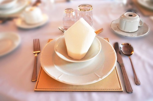 Table Place Setting At Abbeyfield House Settle Bd24 9Rb