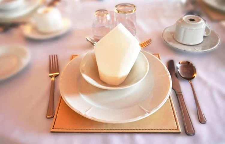 Table Place Setting At Abbeyfield House Settle Bd24 9Rb