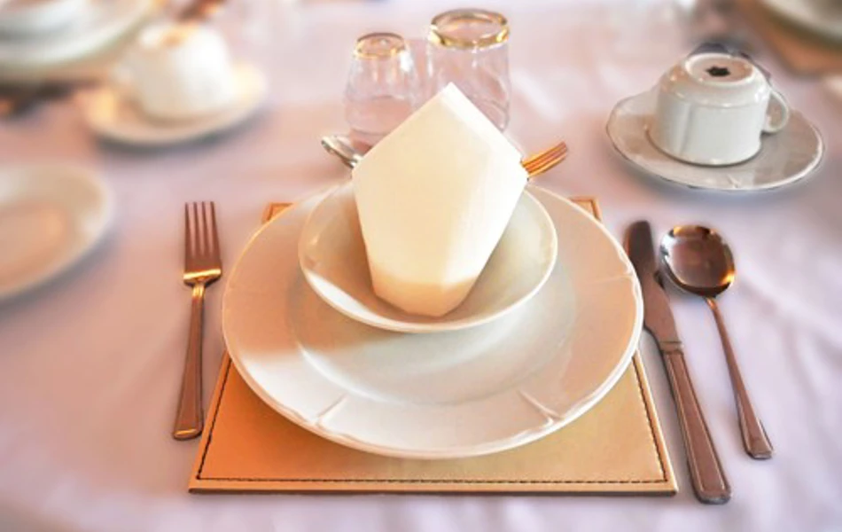 Table Place Setting At Abbeyfield House Settle Bd24 9Rb