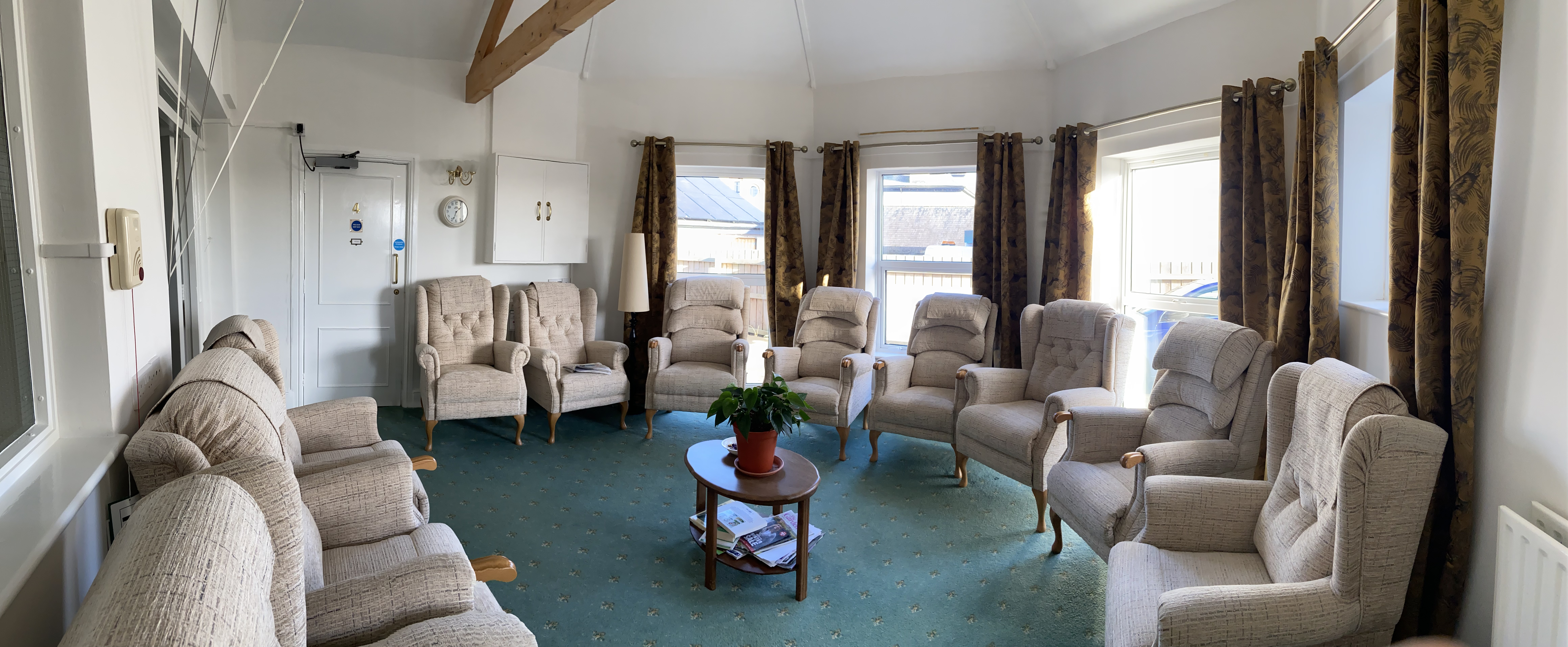 The lounge with ample seating for our residents