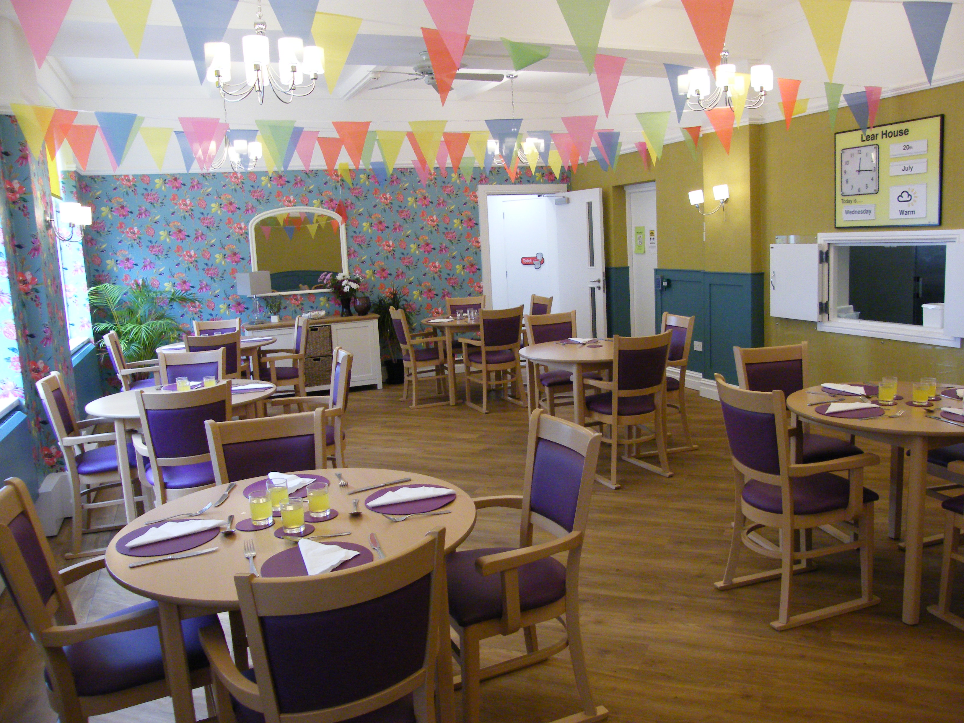 Dining room at Lear House, West Kirby CH48 5DT
