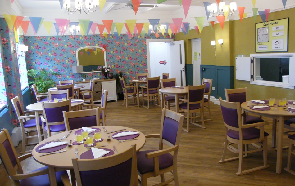 Dining room at Lear House, West Kirby CH48 5DT