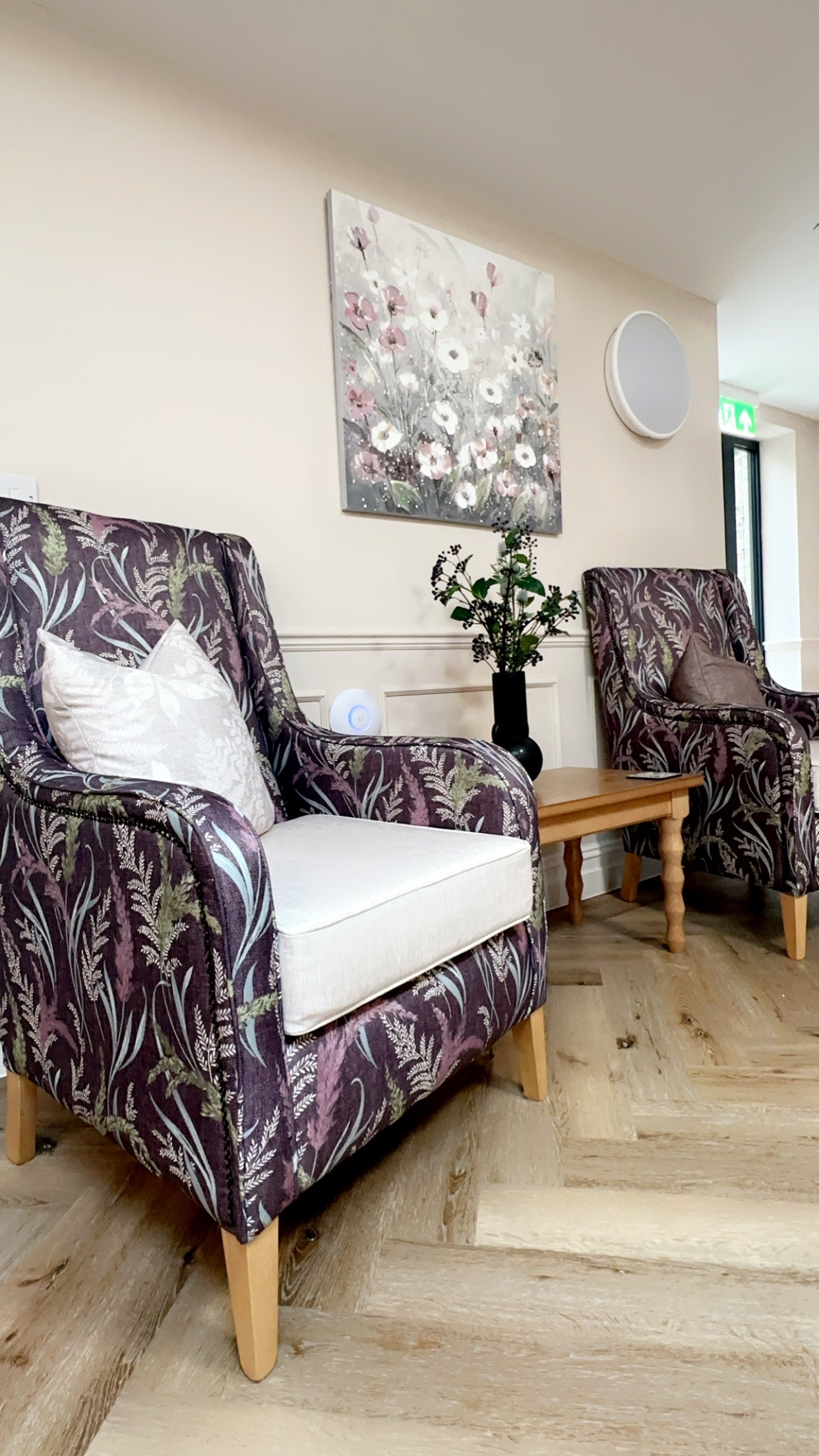 Two armchairs at Clandon House, Dorchester DT1 1PW