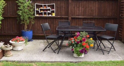 Catch up with friends and family in our garden