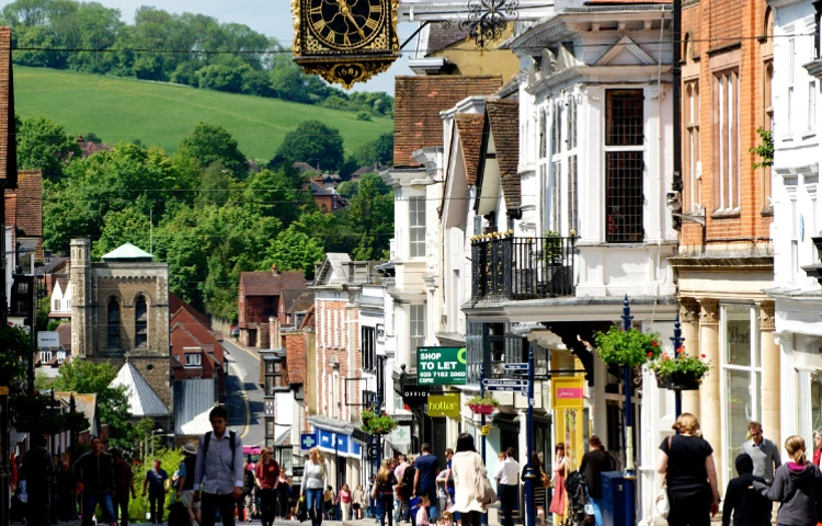 Guildford High Street near Roundhay, Guildford GU1 2JH