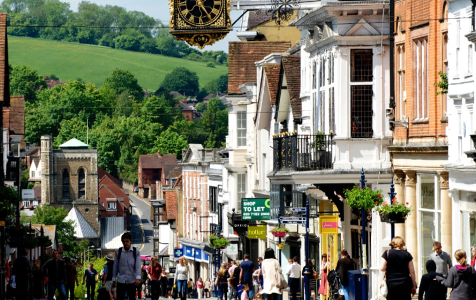 Guildford High Street near Roundhay, Guildford GU1 2JH