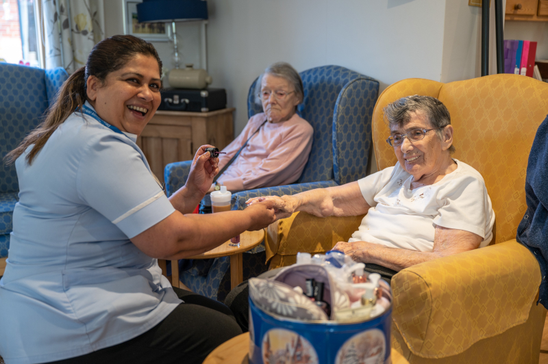 Winton House Residents Enjoy A Pampering Session