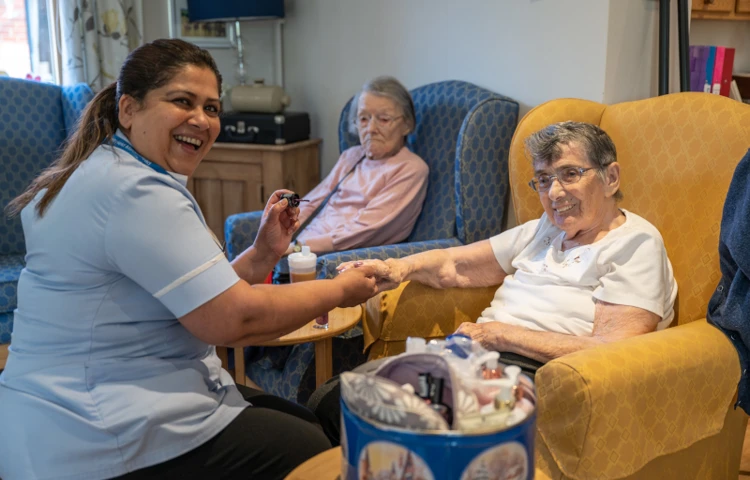 Winton House Residents Enjoy A Pampering Session