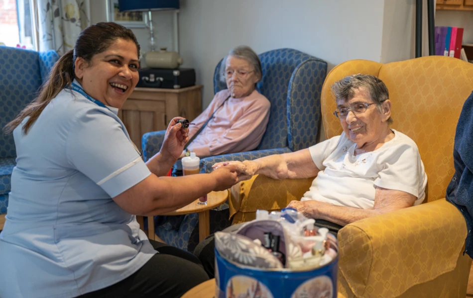 Winton House Residents Enjoy A Pampering Session