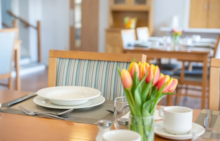 dining-room-set-for-lunch-at Abbeyfield House, Lincoln LN1 3HJ