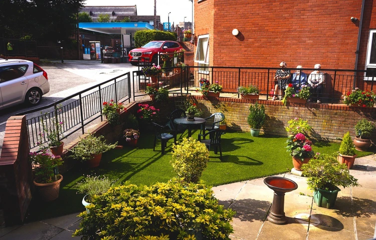 Our large, mature gardens are much loved by our residents