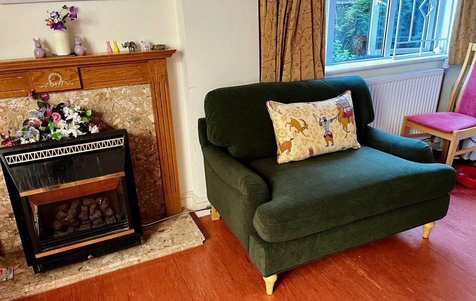 Armchair at Abbeyfield House, Streatham SW16 6LT