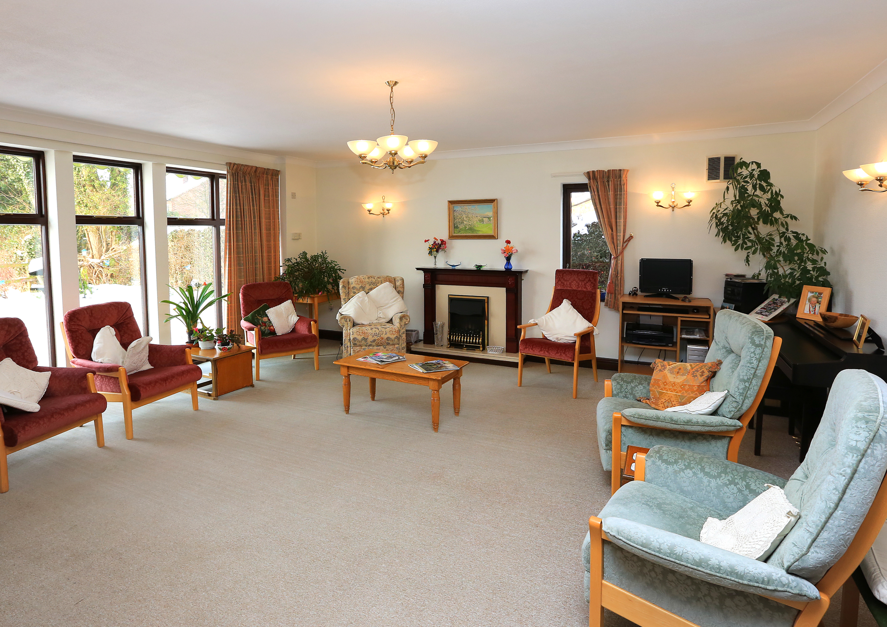 The lounge of Abbeyfield House, Bishops Castle SY9 5PA