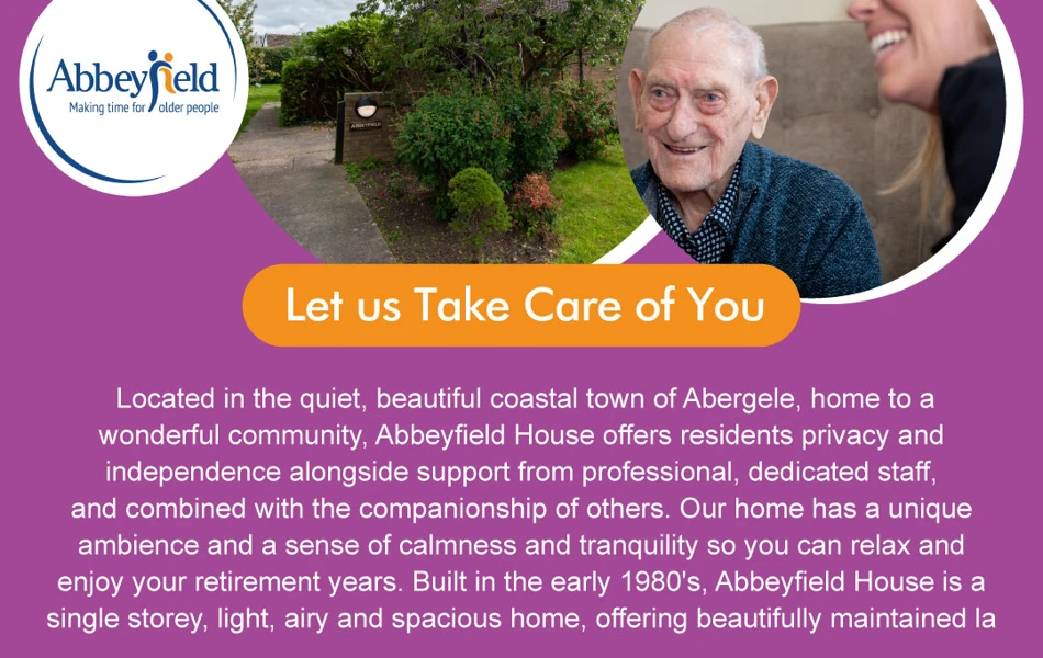 Advert for Abbeyfield House, Abergele LL22 7EW