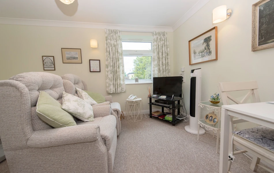 A sitting room at Westbourne House, Bournemouth BH4 9DS