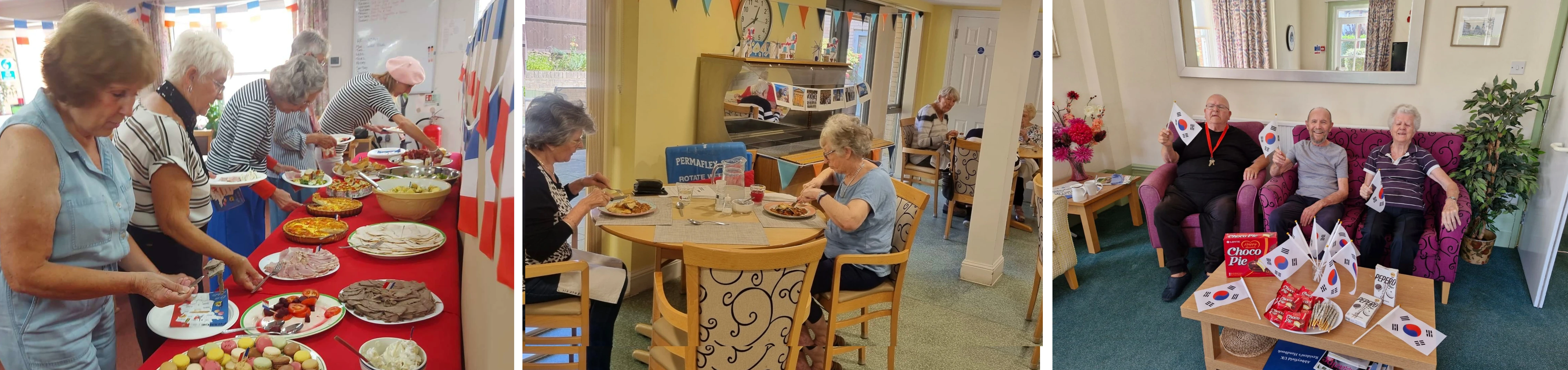 Collage of pictures from Abbeyfield on Tour event