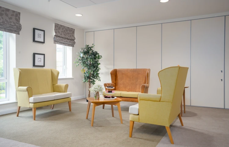 Quiet space for residents to relax at Hope Bank View