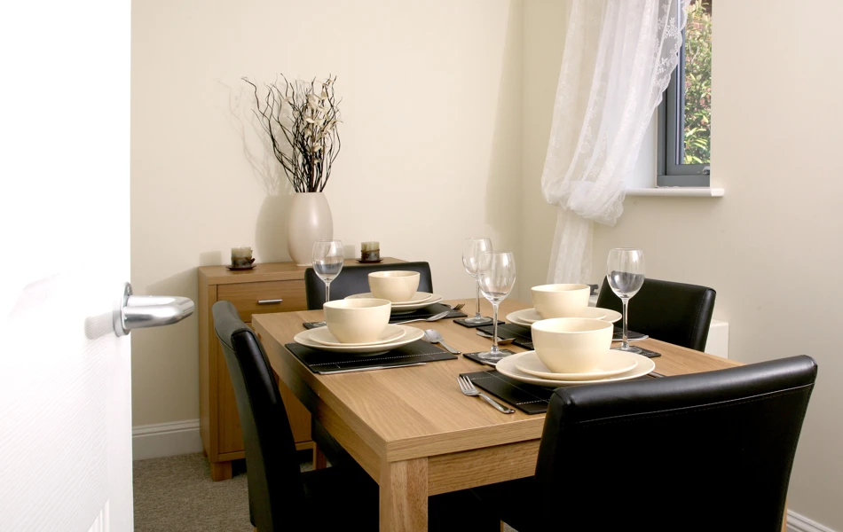 Resident dinning room at Abbeyfield Court, Southampton, SO31 6BF